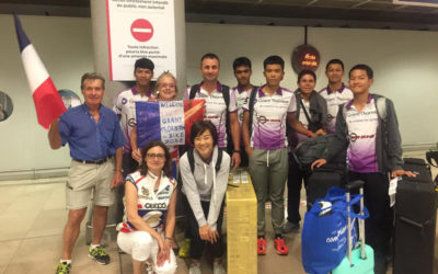 Le Rêve Français de 6 jeunes cyclistes Thaïlandais de l’équipe Grand Thornton Bike Zone.